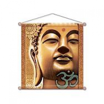 Meditation Wandschmuck - Goldener Buddha